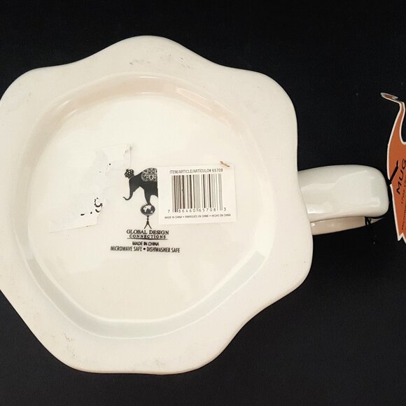 NEW Global Design Ghost Shaped Mug with Candy Corn Boo Halloween - Picture 7 of 7